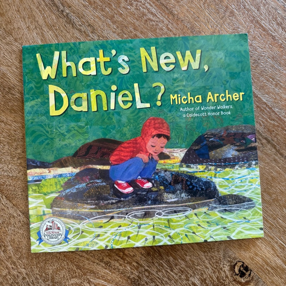 children's picture book titled What's New, Daniel? by Micha Archer